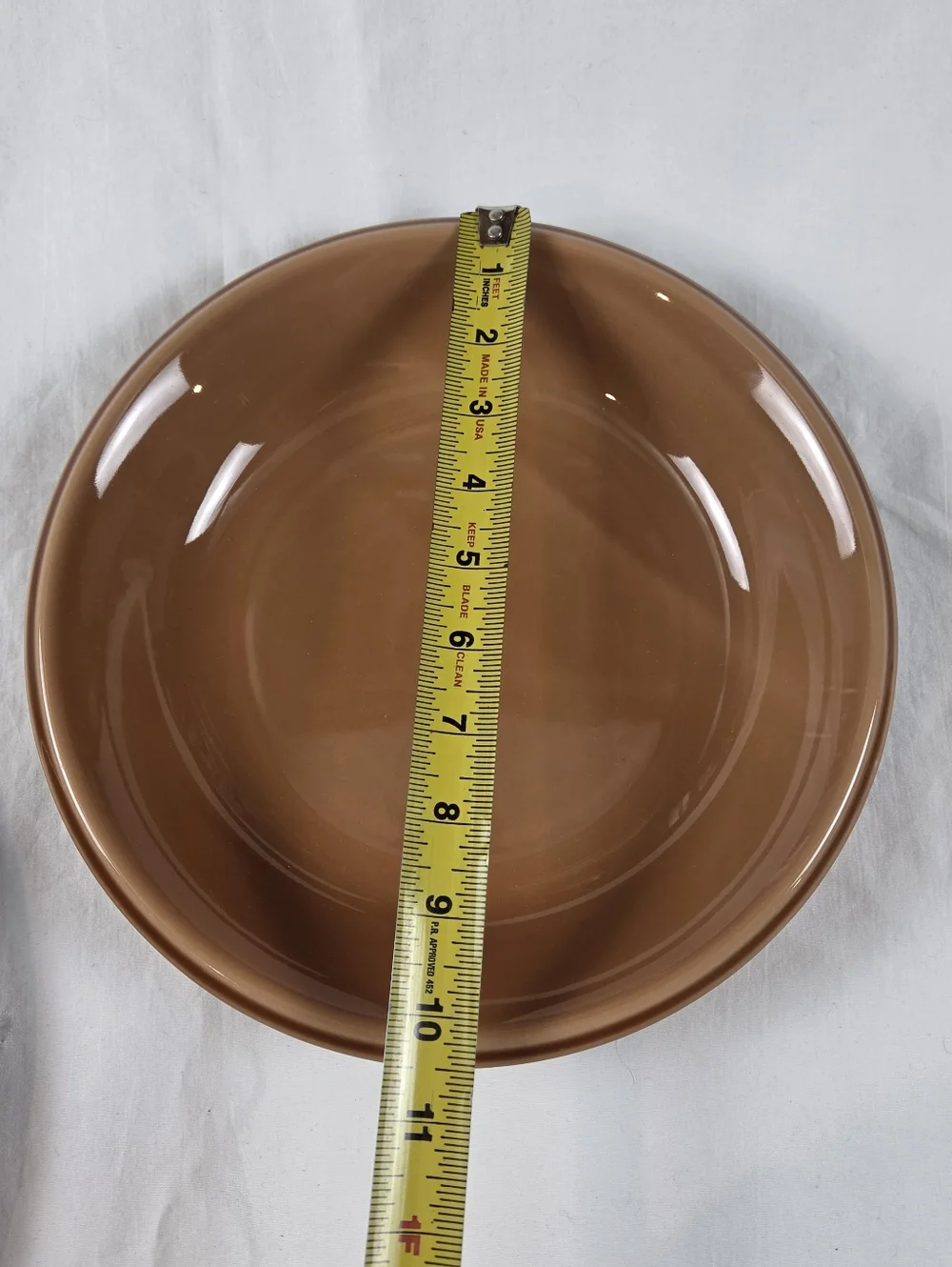 Mid-Century Lidded Ceramic Apple 10.5" Pie Dish Made in Japan - Picture 6 of 8